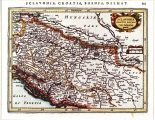 JANSSONIUS, JAN: MAP OF SLAVONIA, CROATIA, BOSNIA AND PARTS OF DALMATIA